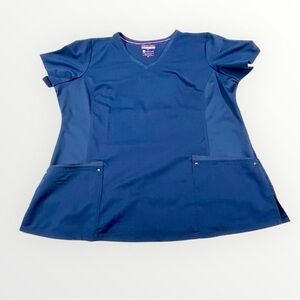 Purple Label NAVY Blue Scrub Top